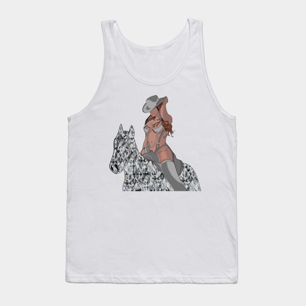 Byonc Diamond Horse Tank Top by Veljam